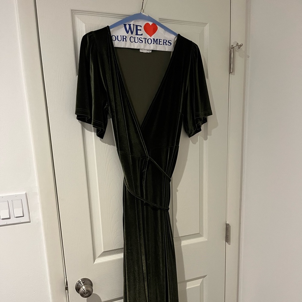 Baltic Born Velvet Green Dress
